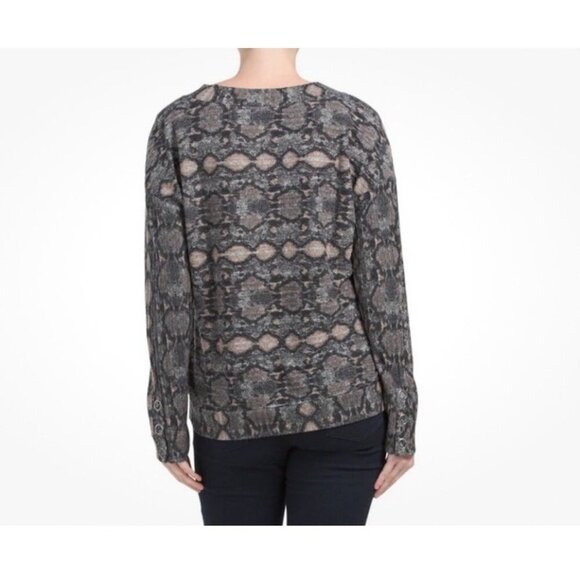 Belle By Belldini Size 3X Thin Sweater Brushed Hacci Leopard Print Sweater. New - Picture 2 of 9